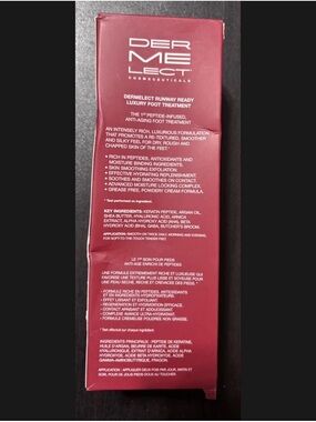 Dermelect Runway Ready Luxury Foot Treatment - Burgundy